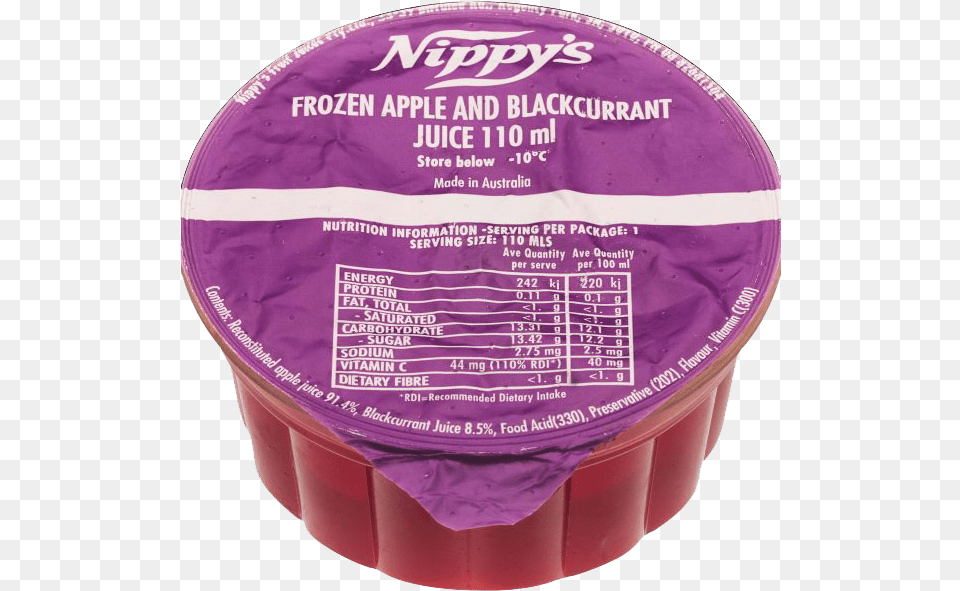 Nippys Frozen Juice Cups, Dessert, Food, Yogurt, Jelly Png