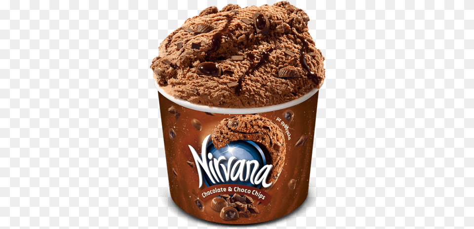 Nirvana Chocolate Amp Choco Chips, Cream, Dessert, Food, Ice Cream Free Transparent Png