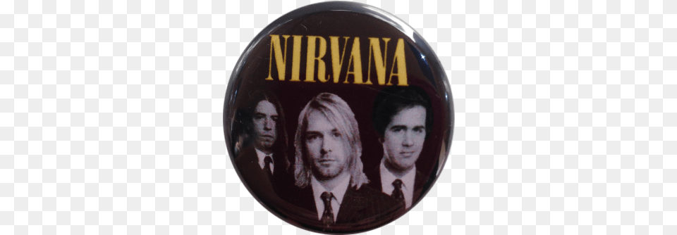 Nirvana Kurt Cobain Nirvana, Badge, Logo, Symbol, Woman Free Transparent Png