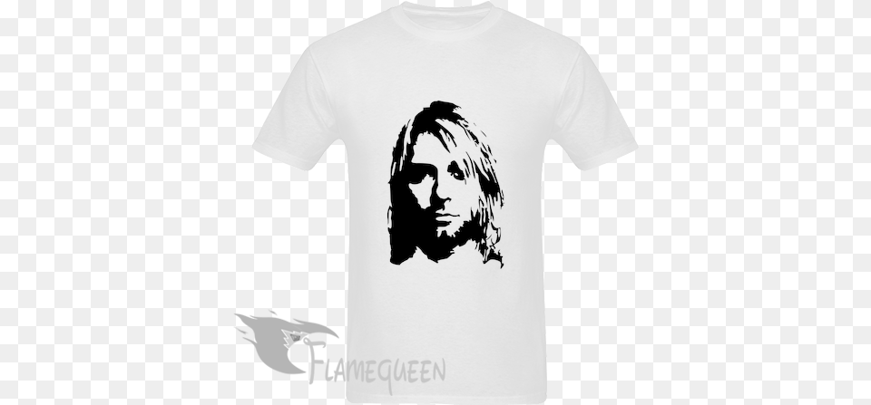 Nirvana Kurt Cobain Tshirt Nirvana With The Lights Out, Clothing, T-shirt, Face, Person Png