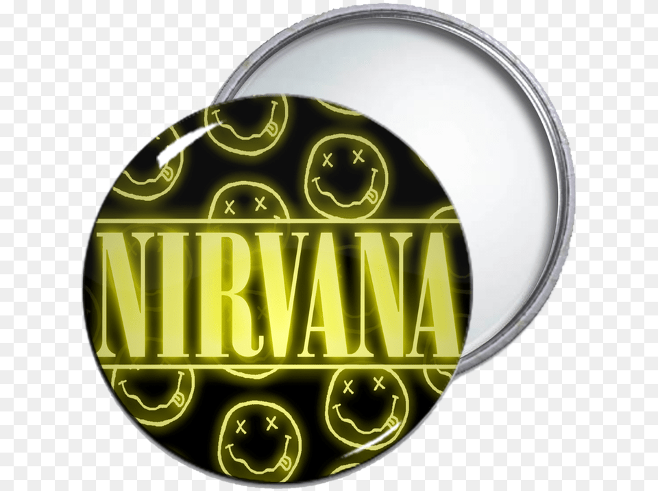 Nirvana Logo Pocket Mirror Chromebook Nirvana, Symbol, Text Free Transparent Png