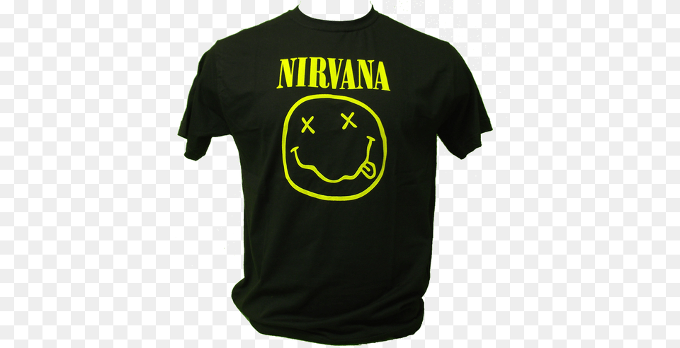 Nirvana Smiley Full Size Download Seekpng Nirvana Logo, Clothing, Shirt, T-shirt Free Transparent Png