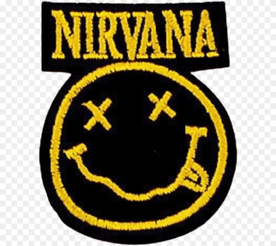 Nirvana Smiley Logo Patch Nirvana, Badge, Symbol Free Png Download