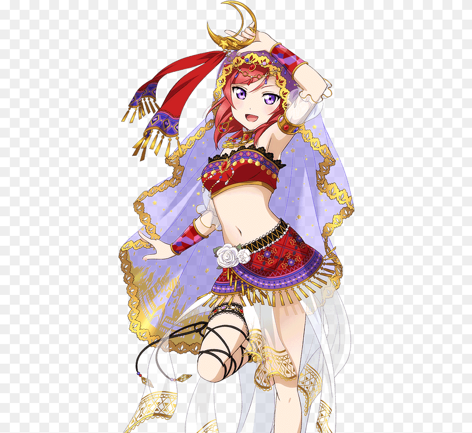 Nishikino Maki Sr Love Live Arabian Nights, Book, Comics, Publication, Adult Png Image