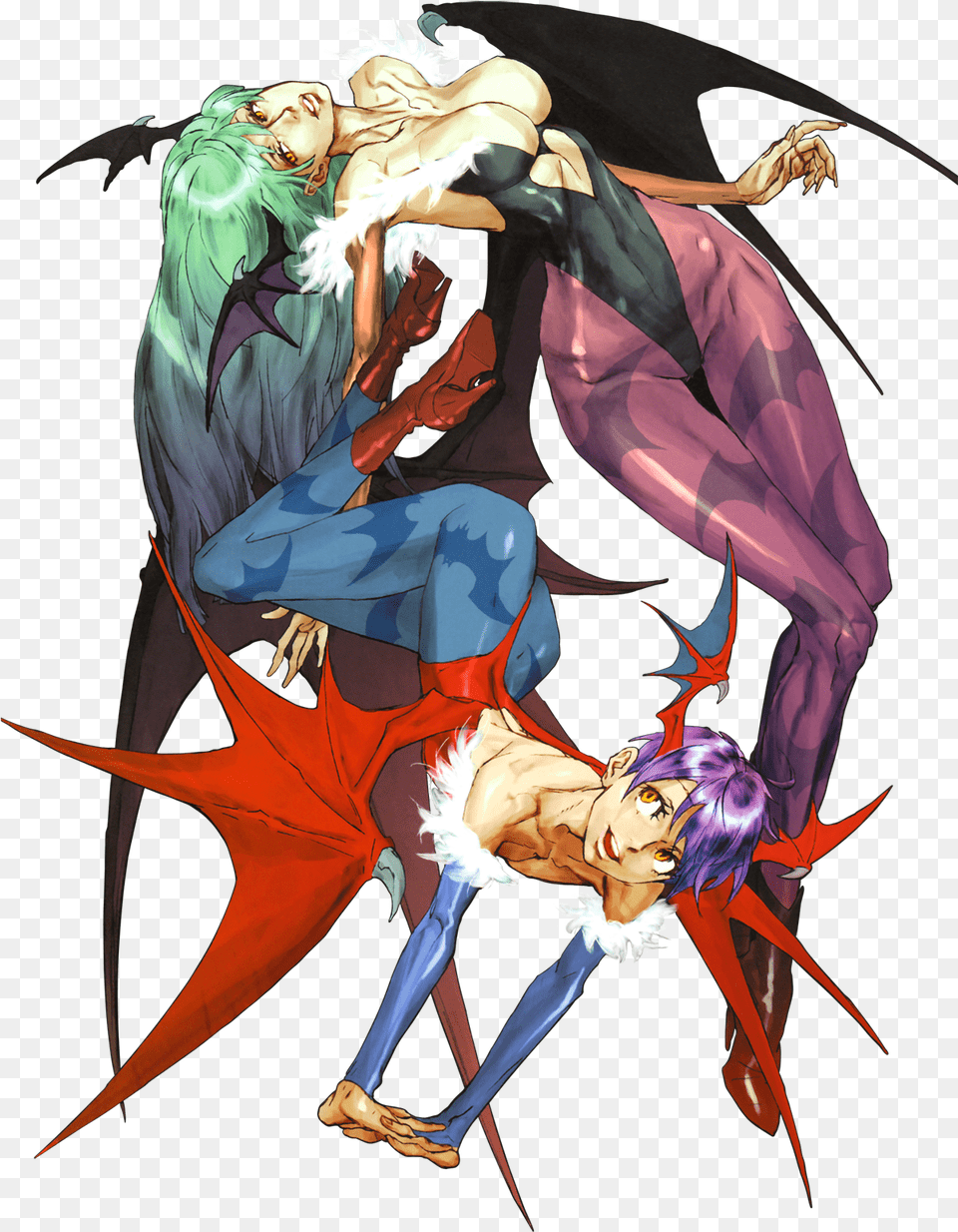 Nishimura Lilith And Morrigan, Book, Comics, Publication, Adult Free Png