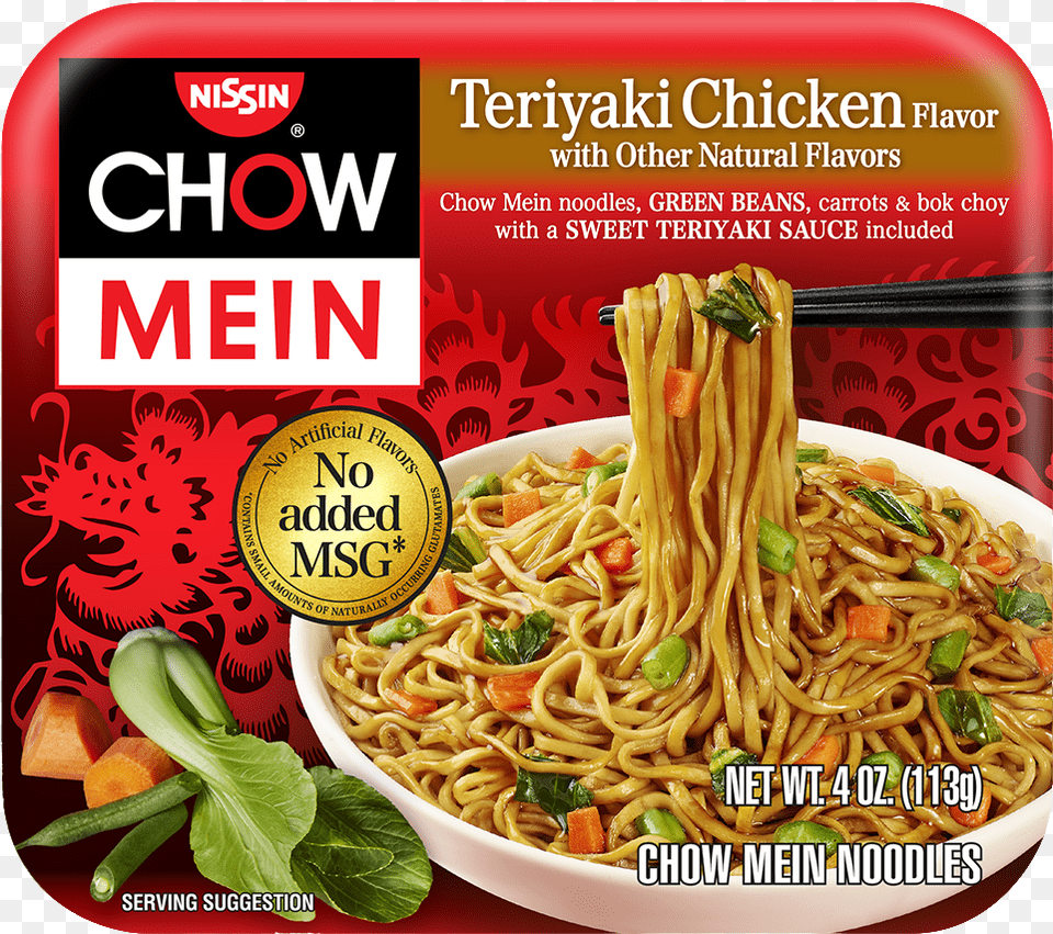 Nissin Chow Mein Teriyaki Chicken, Food, Noodle, Pasta, Spaghetti Free Transparent Png