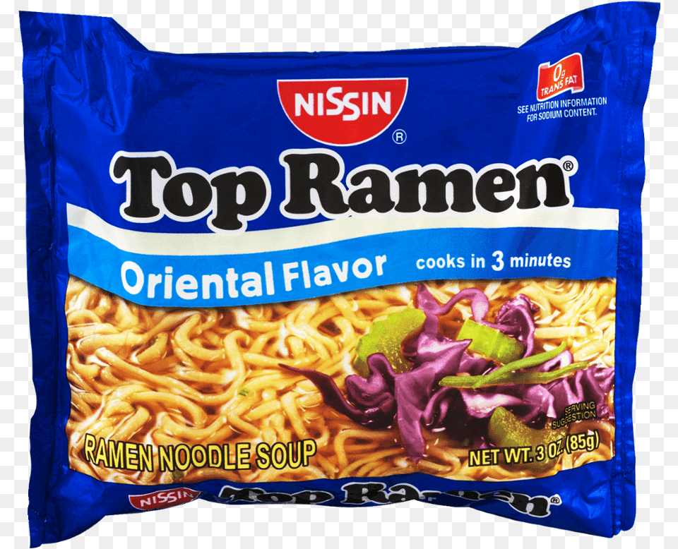 Nissin Top Ramen Oriental Flavor 3 Oz Download Top Ramen Oriental Flavor, Food, Noodle Png