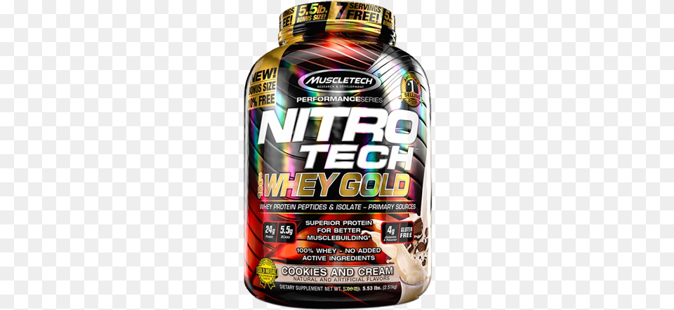 Nitro Tech Whey Gold Double Rich Chocolate, Food, Ketchup Png Image