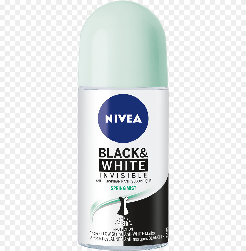 Nivea Black And White Invisible, Cosmetics, Deodorant, Can, Tin Free Transparent Png