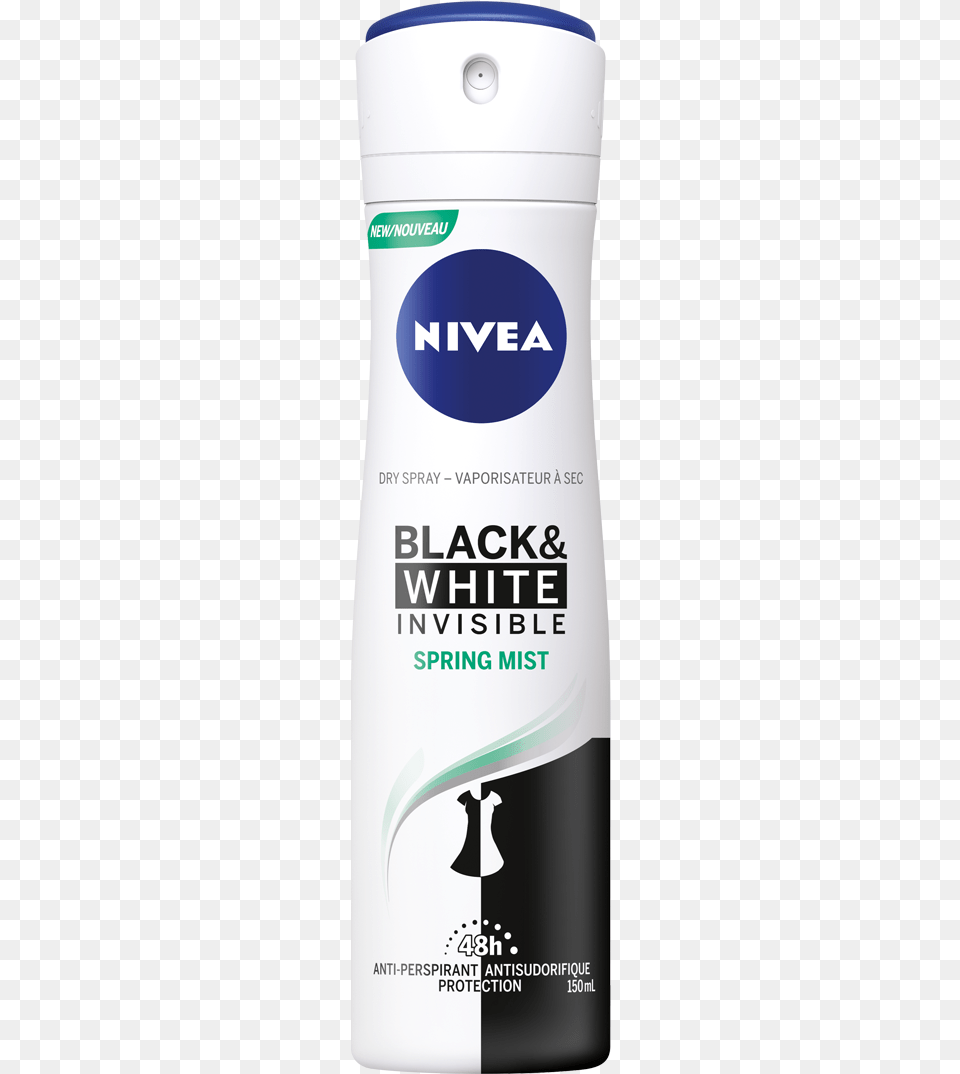 Nivea Black And White Invisible, Cosmetics, Deodorant, Can, Tin Free Transparent Png