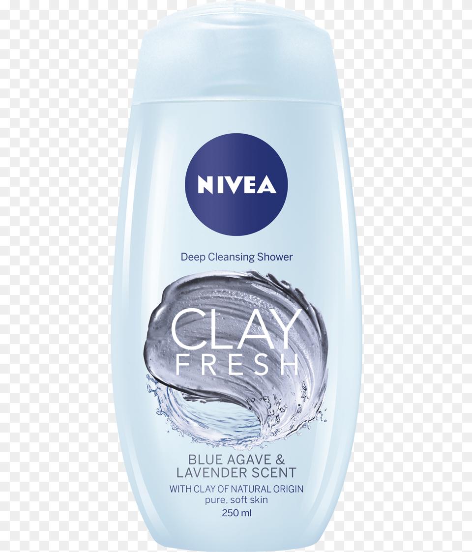 Nivea Clay Fresh Ginger Amp Basil Shower Gel, Cosmetics, Bottle, Deodorant Free Png Download