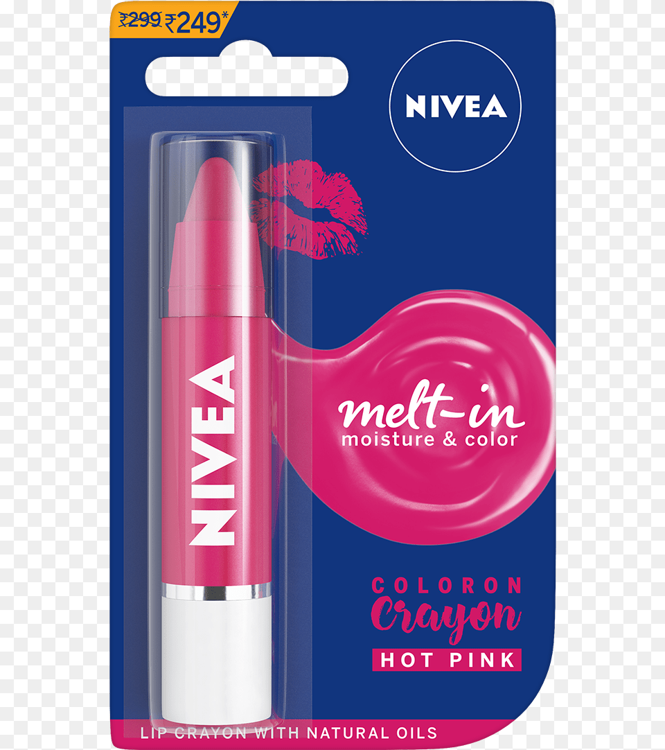 Nivea Coloron Lip Crayon Pop Red, Cosmetics, Lipstick, Dynamite, Weapon Free Png