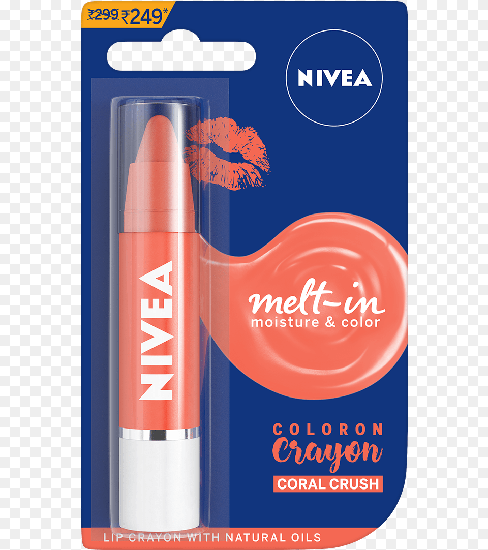 Nivea Coloron Lip Crayon Pop Red, Cosmetics, Lipstick, Advertisement, Dynamite Free Transparent Png