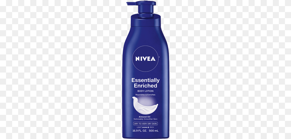 Nivea Essentially Enriched Body Moisturizer, Bottle, Lotion, Shaker, Cosmetics Free Png