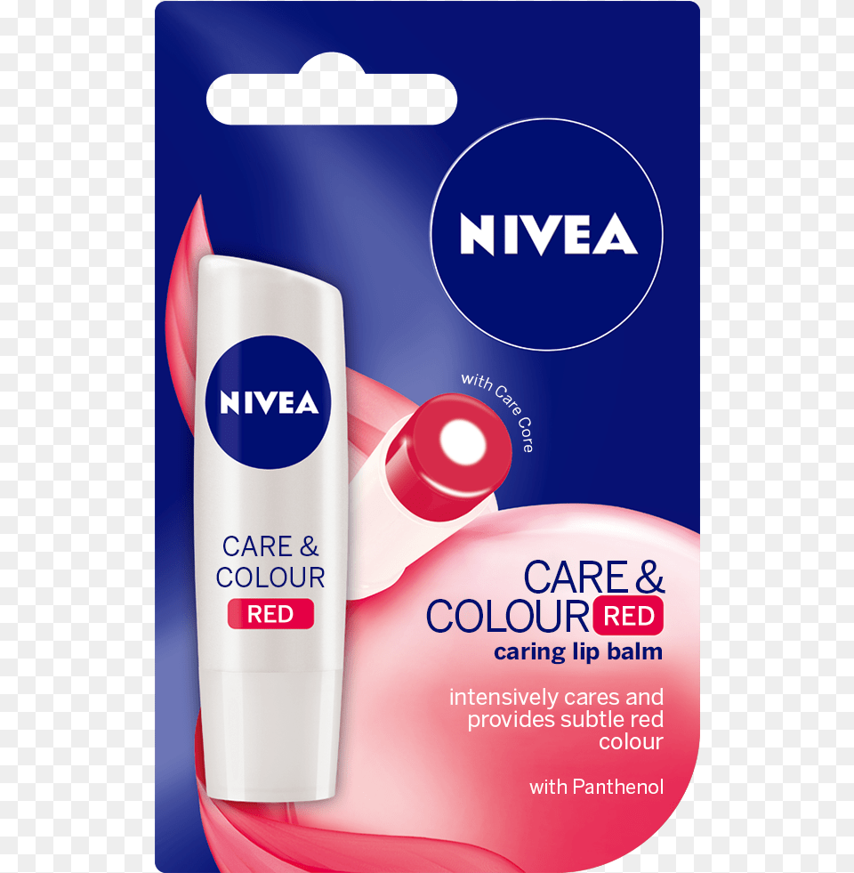 Nivea Lip Balm Red, Bottle, Lotion, Cosmetics Free Transparent Png