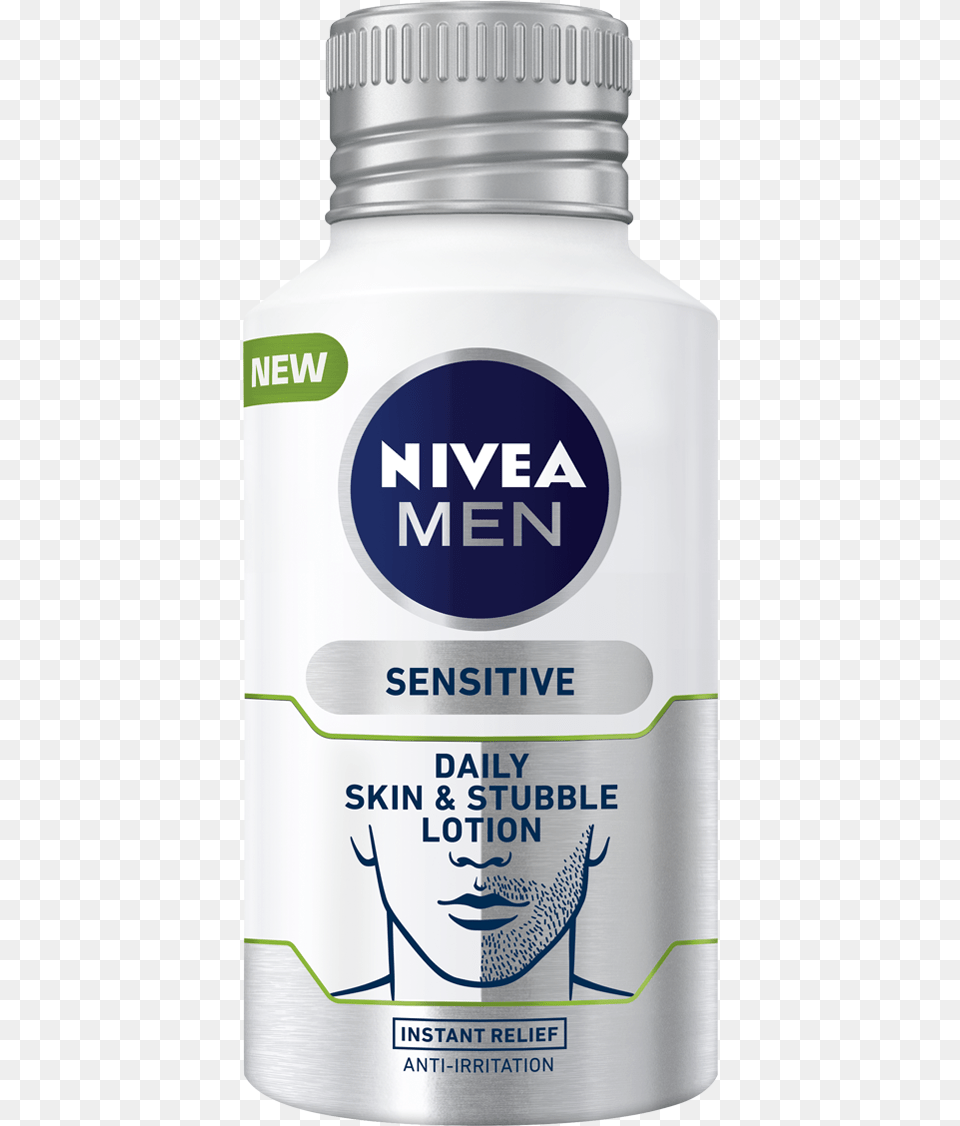 Nivea Men Sensitive, Bottle, Shaker, Cosmetics, Face Png