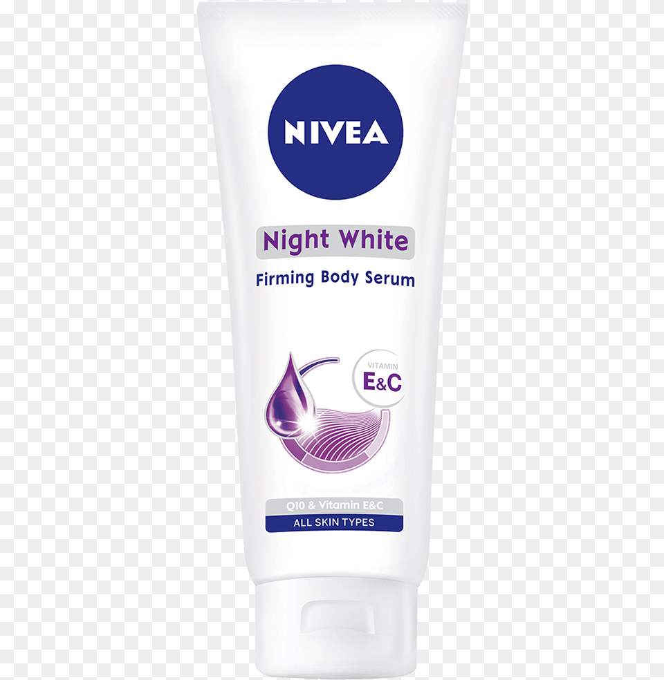 Nivea Night White Firming Body Serum, Bottle, Lotion, Cosmetics, Can Free Png Download