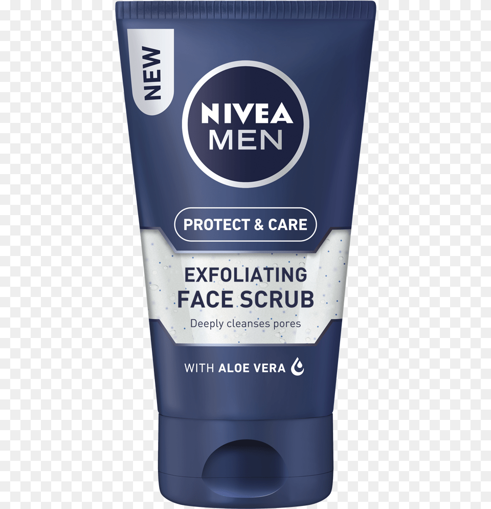 Nivea Scrub For Men, Bottle, Aftershave, Cosmetics, Tape Png Image