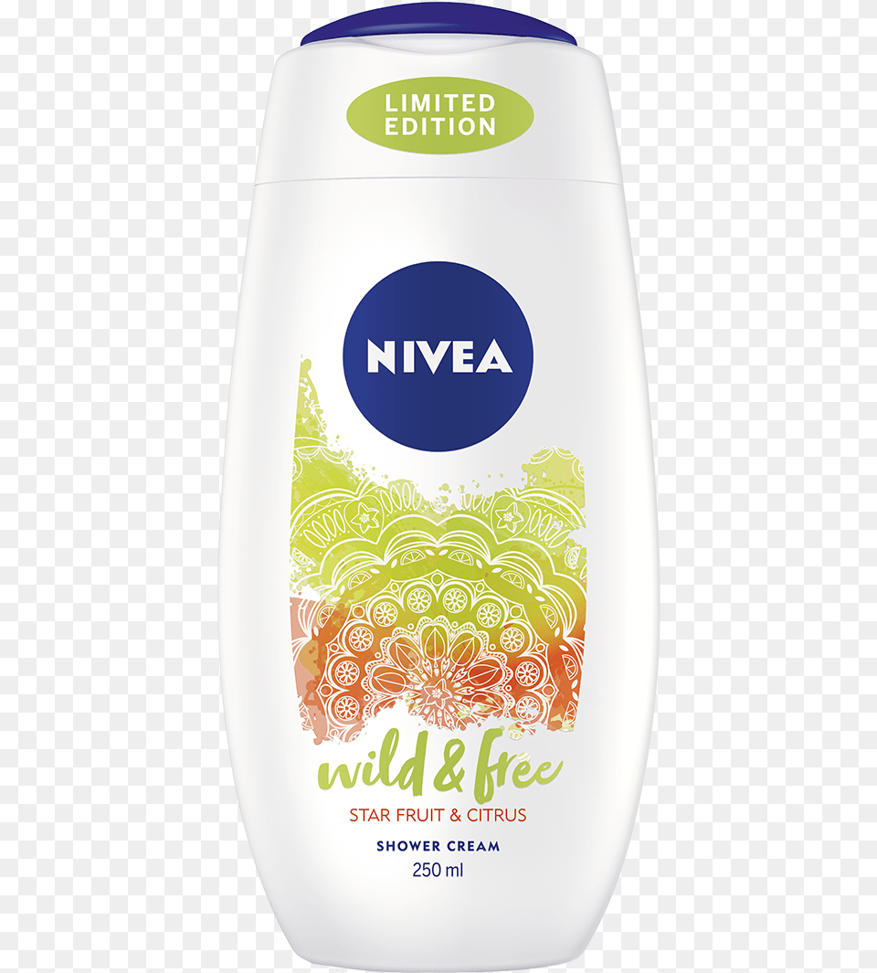Nivea Shower Wild Amp Free Citrus, Bottle, Lotion, Shaker, Cosmetics Png
