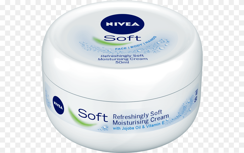 Nivea Soft Hydrating Cream Travel Format 50ml, Cosmetics, Bottle, Lotion, Birthday Cake Free Transparent Png