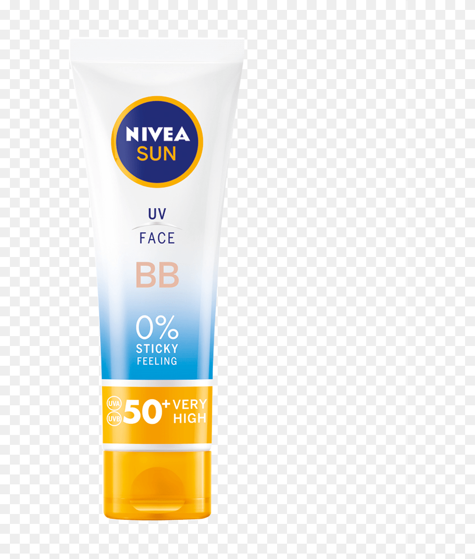 Nivea Sun Face Cream, Bottle, Cosmetics, Sunscreen, Lotion Free Transparent Png