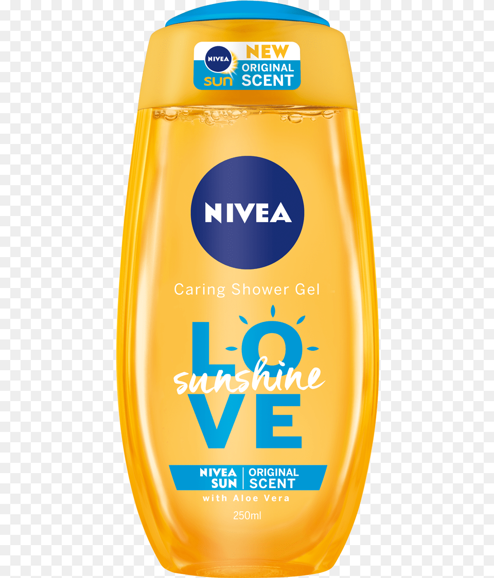 Nivea Sunshine Love Shower Gel Nivea Sun Showergel, Bottle, Cosmetics, Shaker Free Png Download