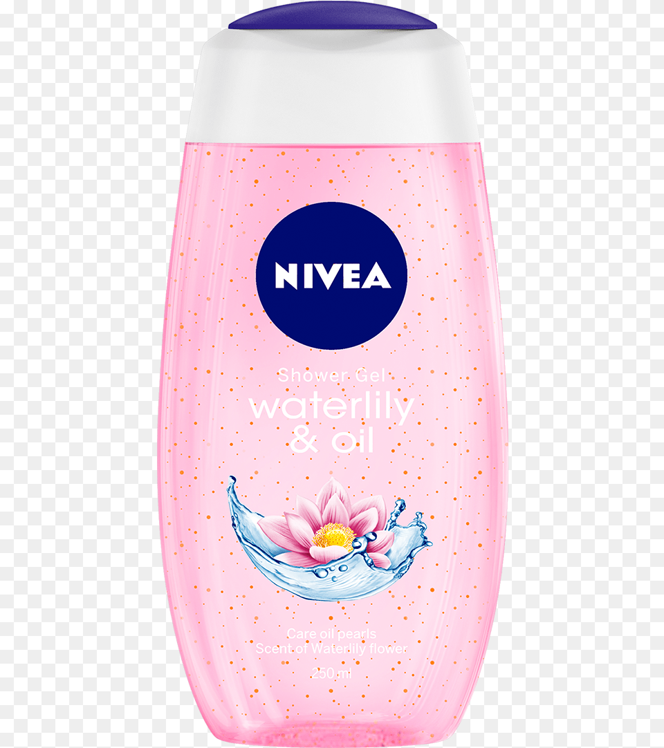 Nivea Water Lily And Oil Shower Gel, Bottle, Lotion, Shampoo Png