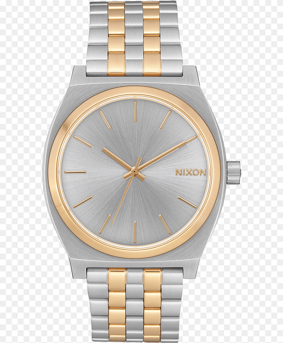 Nixon Watches Silver And Gold, Arm, Body Part, Person, Wristwatch Png