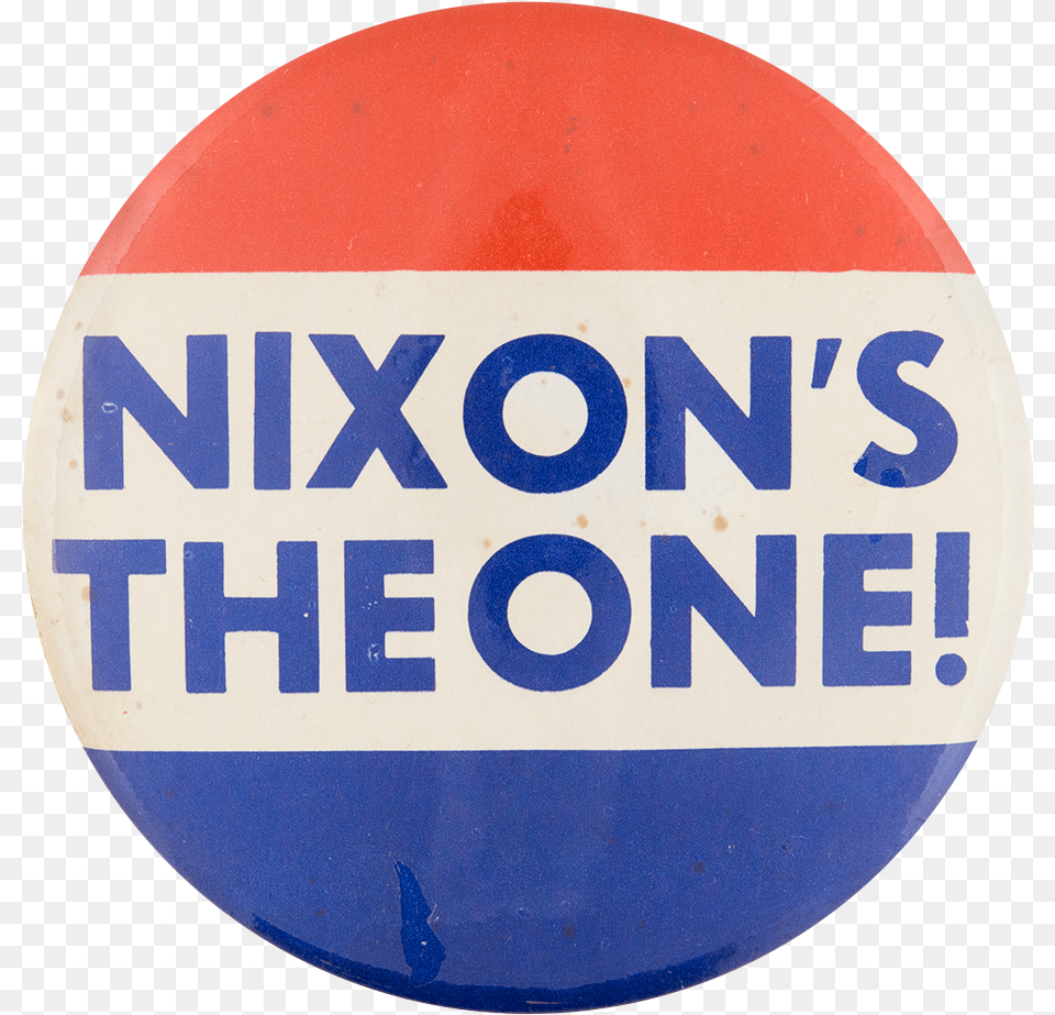 Nixonquots The One Red White And Blue Political Button Circle, Badge, Logo, Sign, Symbol Free Png