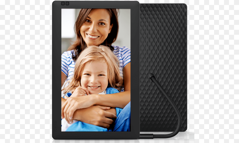 Nixplay Seed Nixplay Seed Digital Photo Frame With Ips Display, Person, Computer, Electronics, Face Png