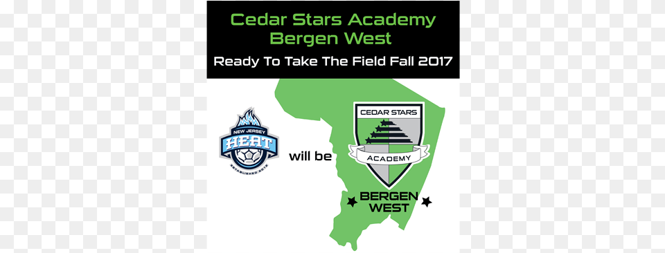 Nj Heat Fc To Become Cedar Stars Bergen West, Logo, Symbol Png Image