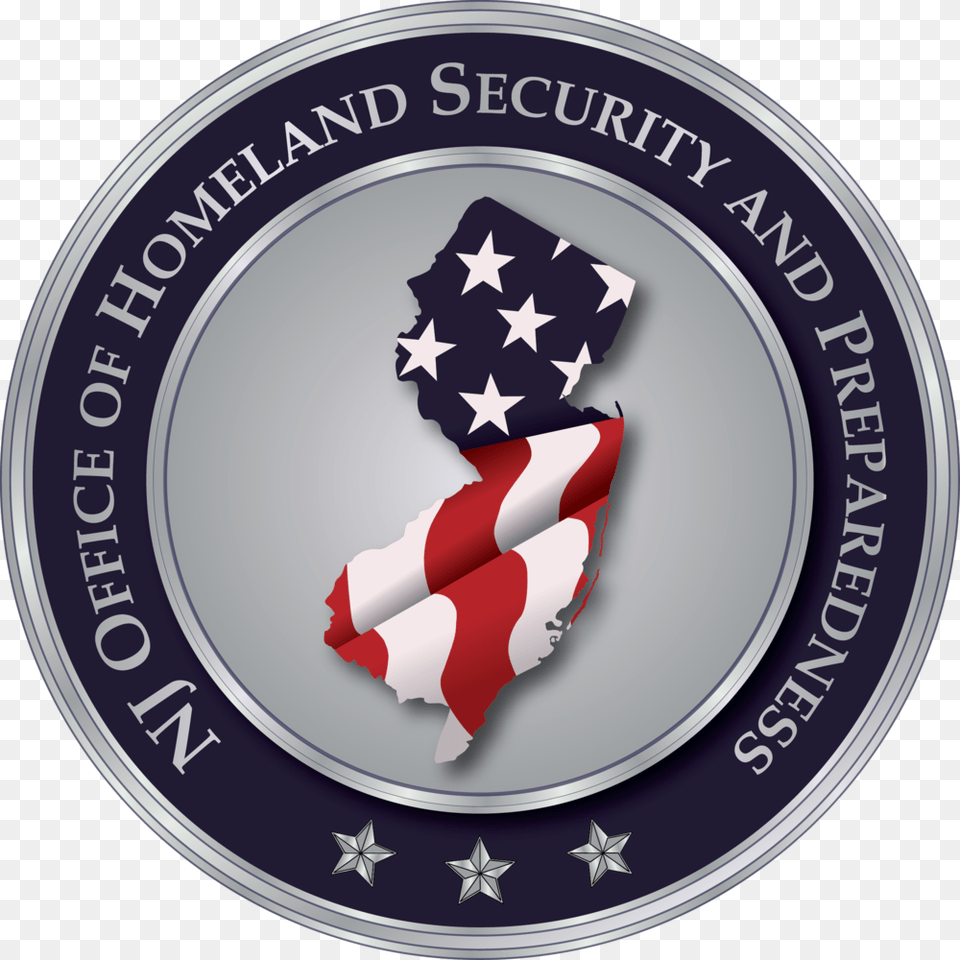 Njohsp Logo No Background Nj Homeland Security, Emblem, Symbol, Disk Png Image