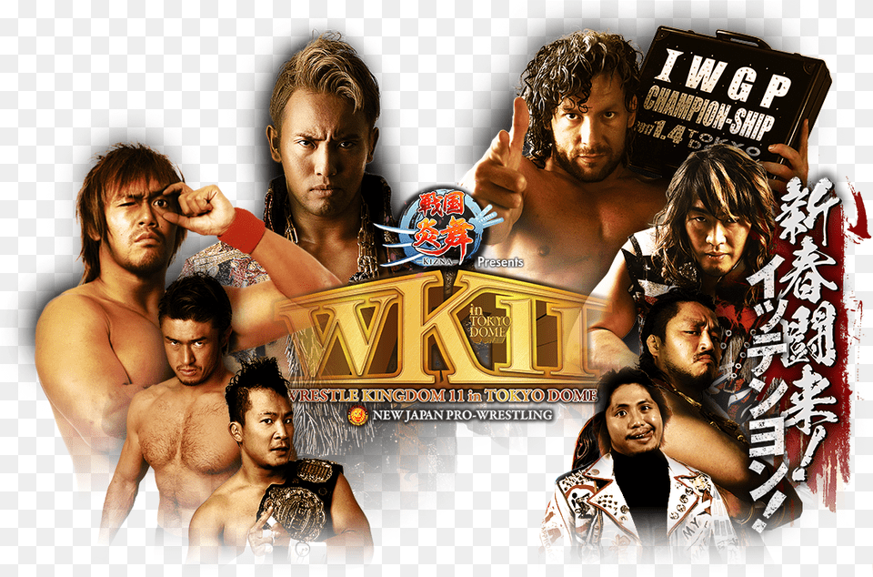 Njpw Wrestle Kingdom 11 Poster, Adult, Person, Man, Male Free Png Download