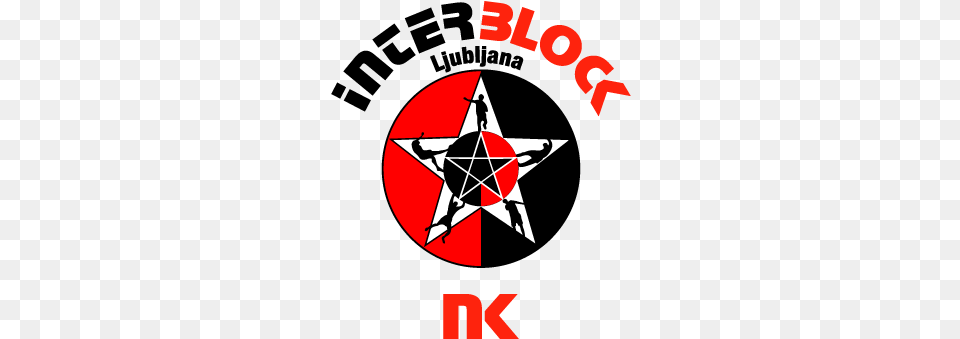 Nk Interblock Ljubljana Logo Vector Logo Nk Interblock, Symbol, Star Symbol, Person, Dynamite Png Image