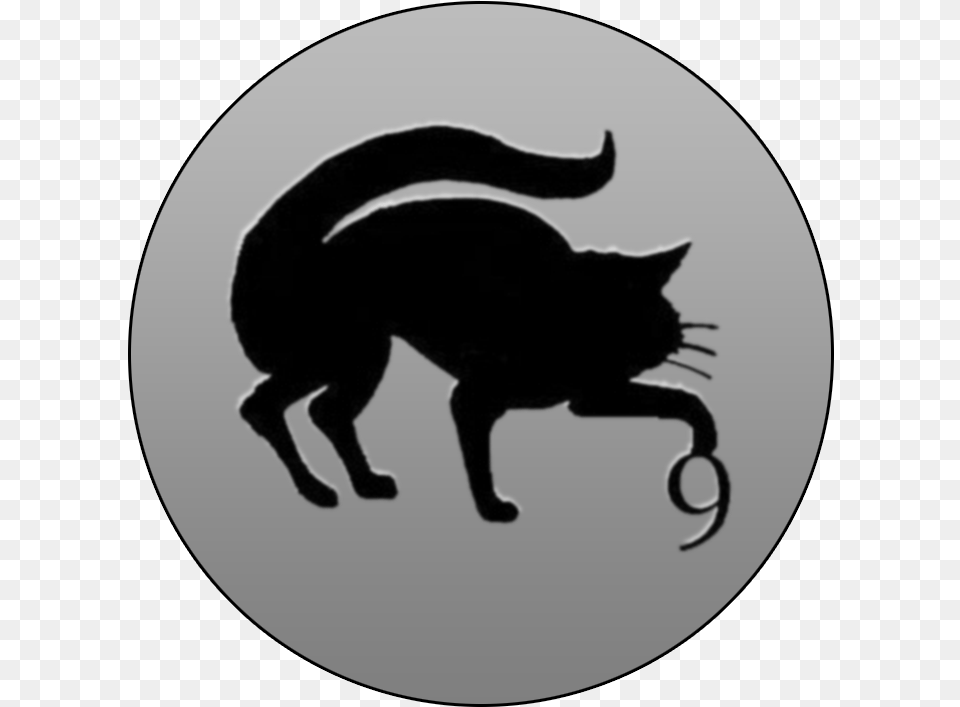 Nla Nine Lives Associates Logo, Silhouette, Animal, Cat, Mammal Free Png Download