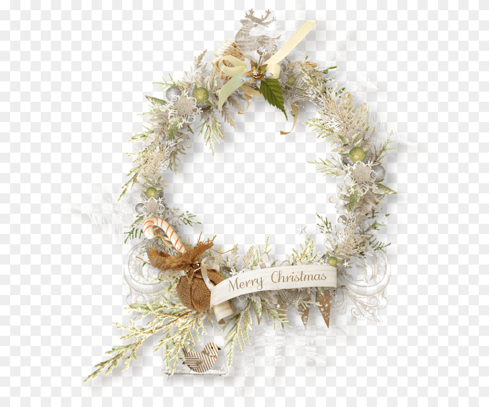 Nld Overlay 4 Tubes Dco Hiver, Plant, Wreath Free Png Download