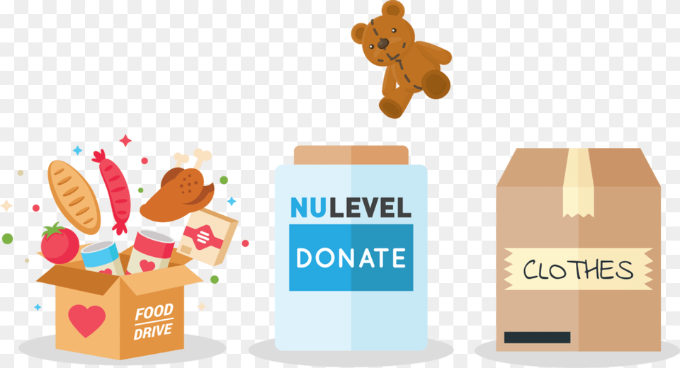 Nle Donations 3 Icons Illustration, Box, Animal, Mammal, Bear Free Png Download