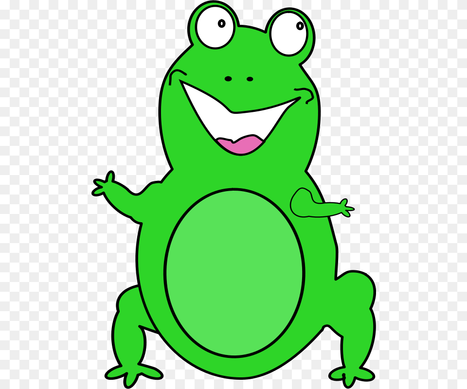 Nlyl Happy Frog, Green, Amphibian, Animal, Wildlife Png Image
