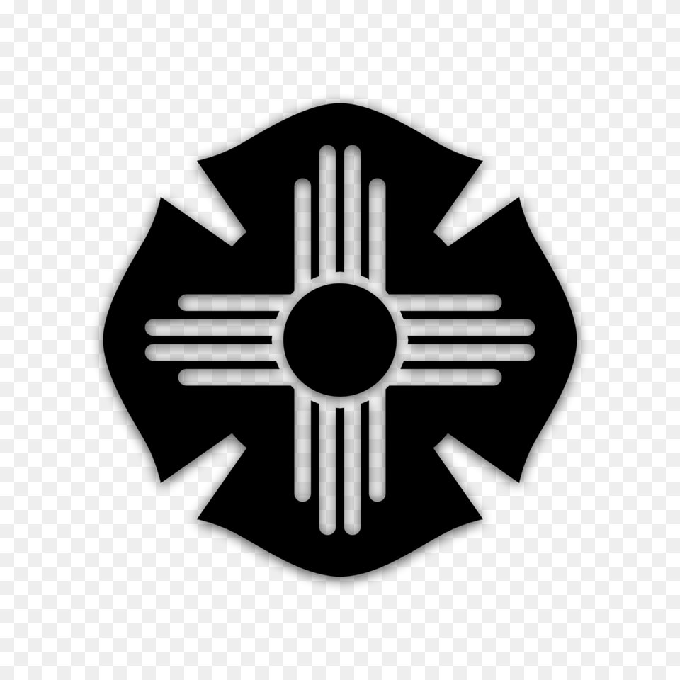 Nm Firefighter Maltese Cross Decal Fire Fifty, Gray Free Png Download