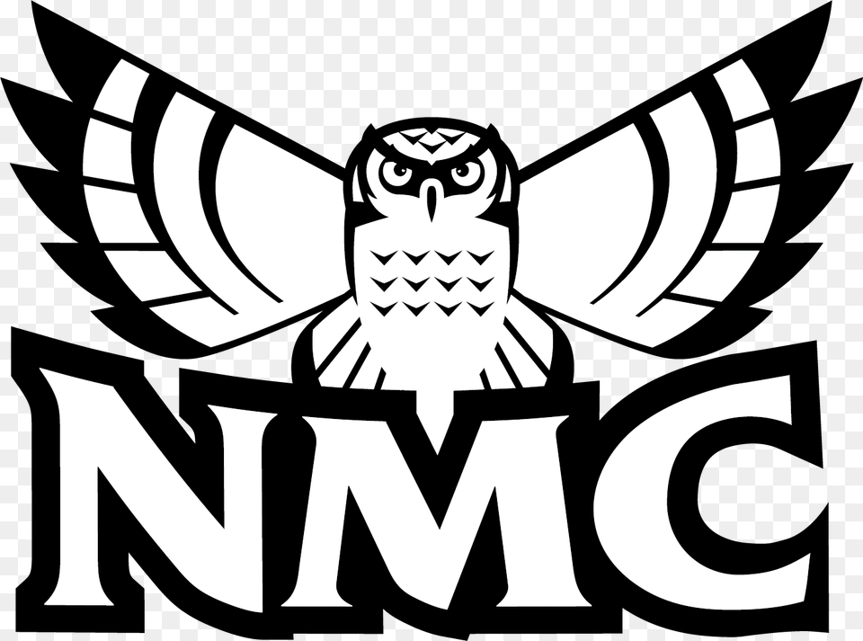 Nmc Hawk Owl, Emblem, Logo, Stencil, Symbol Free Transparent Png
