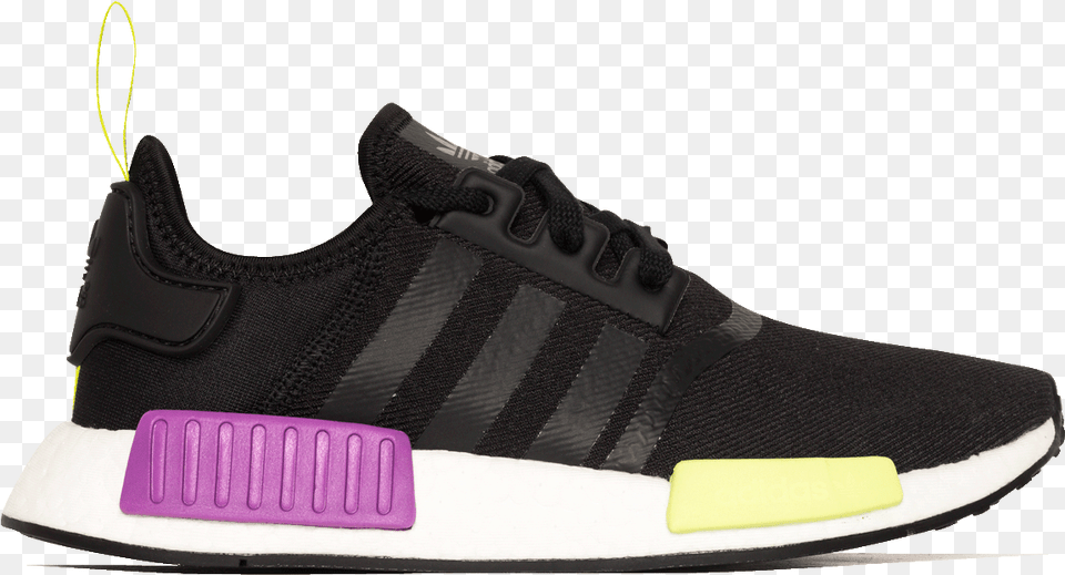 Nmd Adidas Wmns Nmd Core Black Shock Pink, Clothing, Footwear, Shoe, Sneaker Free Transparent Png