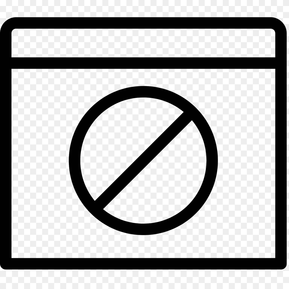 No Access Icon, Gray Png Image