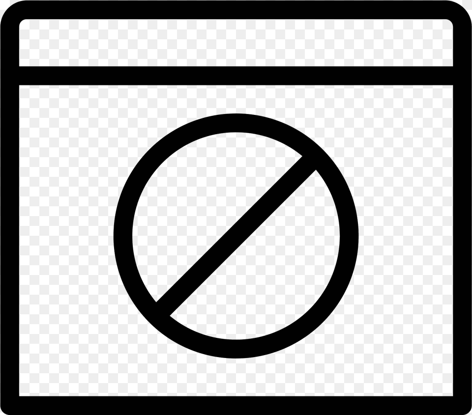 No Access Icon Kostenloser Download Und Vector Graphics, Gray Png Image