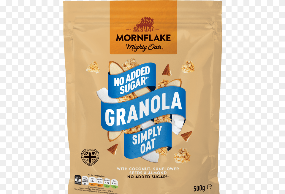 No Added Sugar Granola Simply Oat Rolled Oats, Food, Grain, Produce Png