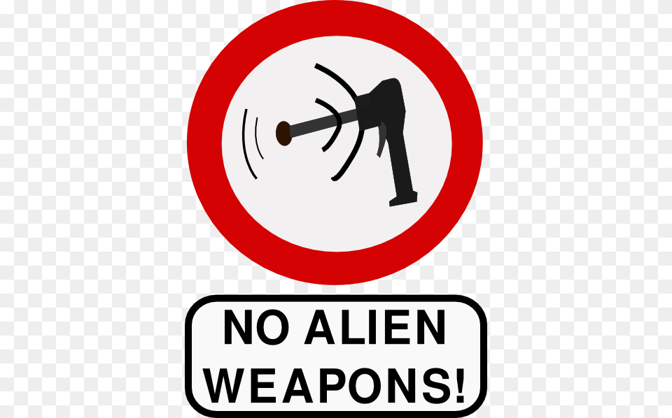No Alien Weapons Clip Art, Sign, Symbol, Ammunition, Grenade Free Transparent Png