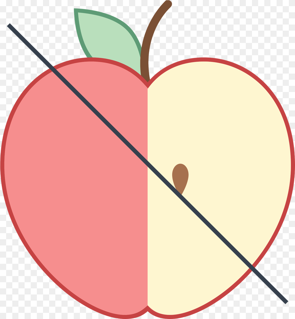 No Apple Icon Download And Vector Icon, Food, Fruit, Plant, Produce Free Png