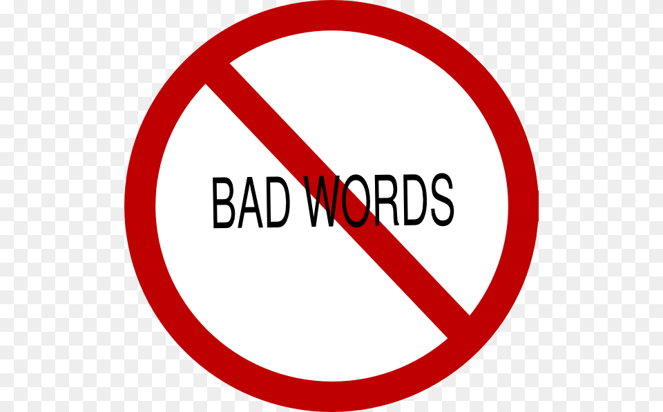 No Bad Words Clip Art, Sign, Symbol, Road Sign, Dynamite Png Image