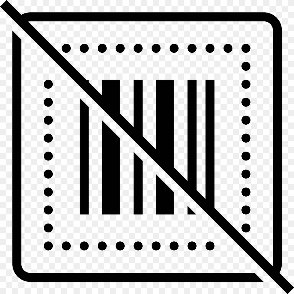 No Barcode Icon Form Icon, Gray Png Image