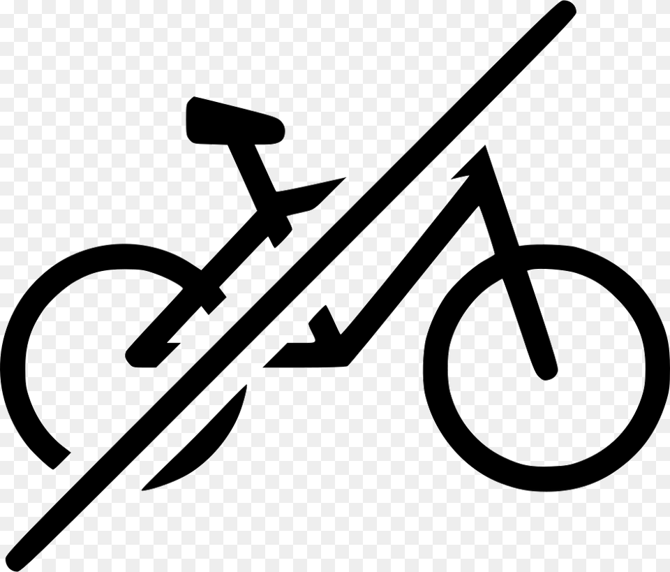 No Bicycle Vehicle Bike Traffic Workout Comments Bicycle Icon, Seesaw, Toy, Blade, Dagger Free Transparent Png