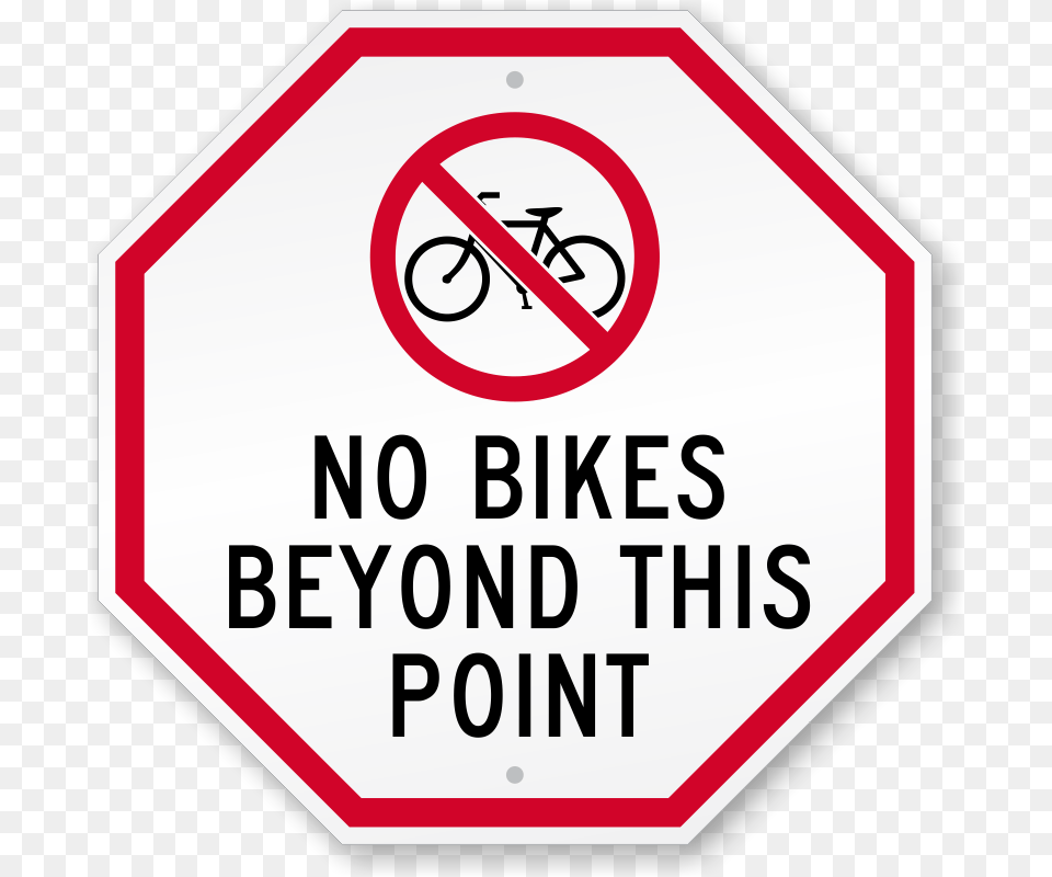 No Bicycles Allowed Road, Road Sign, Sign, Symbol, Stopsign Free Transparent Png